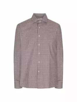 Хлопковая рубашка в клетку Alessandro Gherardi, мультиколор