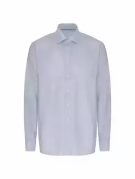 Хлопковая рубашка в клетку Eton, синий