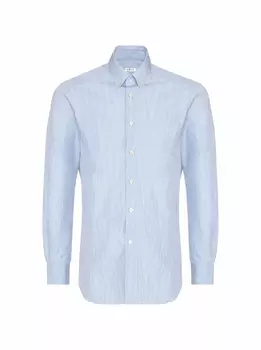 Хлопковая рубашка в клетку Kiton