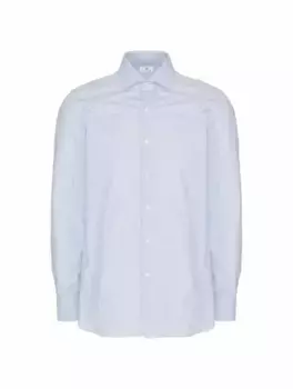 Хлопковая рубашка в клетку Sonrisa, синий