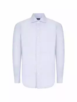 Хлопковая рубашка в полоску Finamore, синий