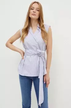 Хлопковая рубашка Weekend Max Mara, белый