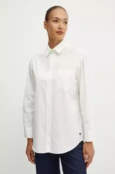 Хлопковая рубашка Weekend Max Mara, бежевый