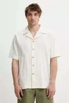 Хлопковая рубашка Won Hundred, бежевый