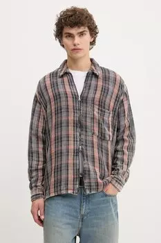 Хлопковая рубашка Won Hundred, серый