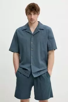 Хлопковая рубашка Won Hundred, синий