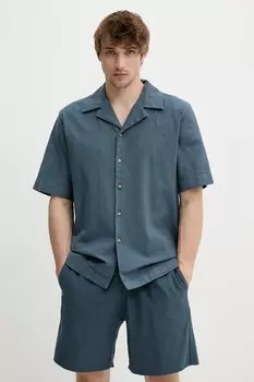 Хлопковая рубашка Won Hundred, синий