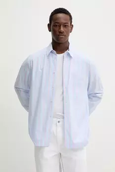 Хлопковая рубашка Won Hundred, синий