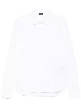 Хлопковая рубашка Zegna, белый
