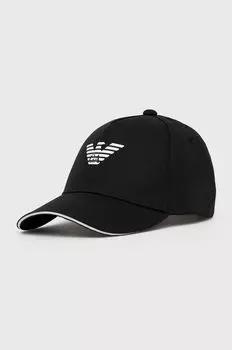 Хлопковая шапка 627920.CC990.NOS Emporio Armani, черный