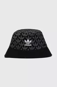 Хлопковая шапка adidas Originals, черный