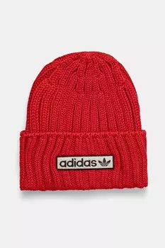 Хлопковая шапка Adidas Originals, красный