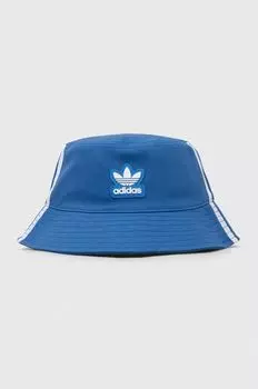 Хлопковая шапка adidas Originals, синий