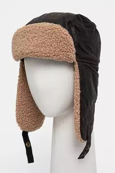 Хлопковая шапка Barbour, коричневый