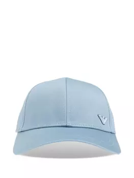 Хлопковая шапка Emporio Armani, синий