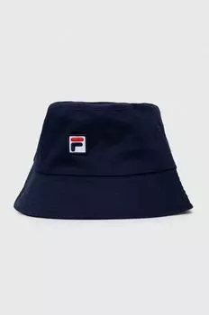 Хлопковая шапка Fila, темно-синий