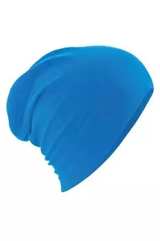 Хлопковая шапка Hemsedal с напуском Beechfield, синий