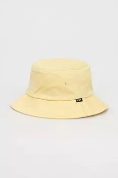 Хлопковая шапка HUF Huf, желтый