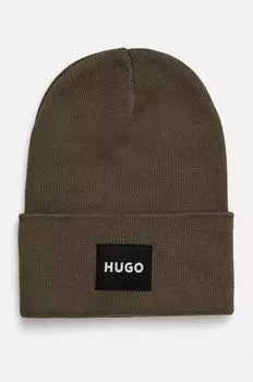 Хлопковая шапка Hugo, зеленый