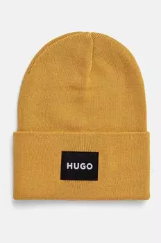 Хлопковая шапка Hugo, желтый