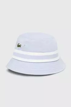 Хлопковая шапка Lacoste, синий