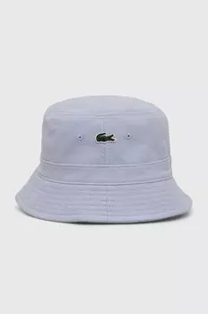 Хлопковая шапка Lacoste, синий
