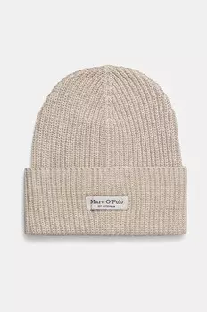 Хлопковая шапка Marc O'Polo, бежевый