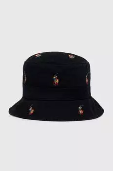 Хлопковая шапка Polo Ralph Lauren, мультиколор
