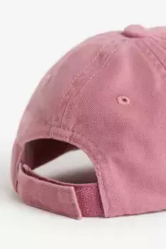 Хлопковая шапка с козырьком H&M, розовый