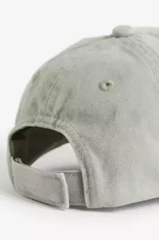 Хлопковая шапка с козырьком H&M, зеленый