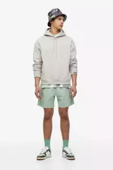 Хлопковая шапка с узором H&M, черный
