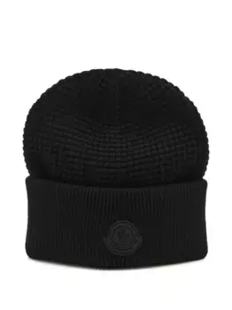 Хлопковая шапка, связанная бриошем MONCLER