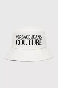 Хлопковая шапка Versace Jeans Couture, белый