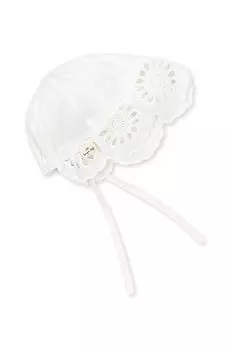 Хлопковая шапочка для новорожденного Konges Sljd, белый