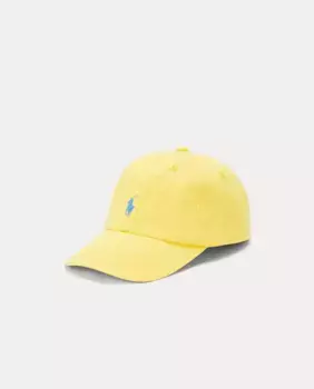 Хлопковая шапочка унисекс с вышитой лошадкой Polo Ralph Lauren, жёлтый