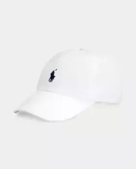 Хлопковая шапочка унисекс с вышитой лошадкой Polo Ralph Lauren, белый