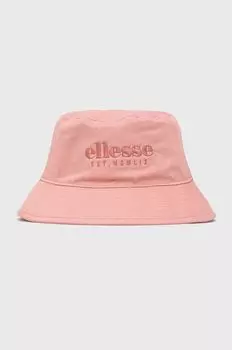 Хлопковая шляпа Ellesse, розовый