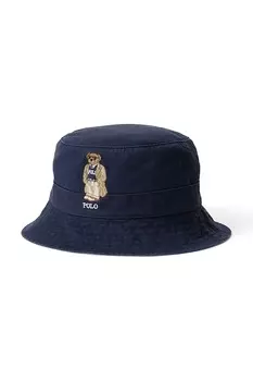 Хлопковая шляпа Loft Bucket Polo Ralph Lauren, темно-синий