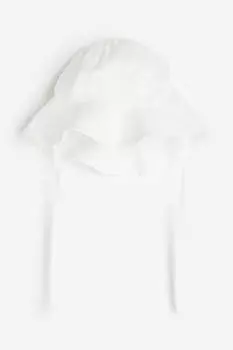 Хлопковая шляпа от солнца H&amp;M, белый