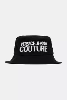 Хлопковая шляпа Versace Jeans Couture, черный
