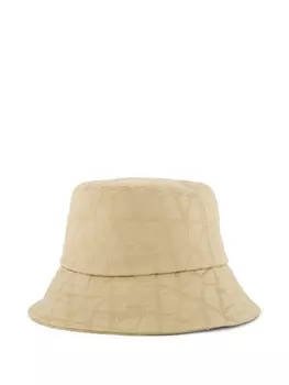 Хлопковая шляпа-ведро Valentino Garavani, нейтральный