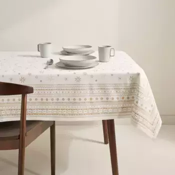 Хлопковая скатерть Рождественские звезды Basics El Corte Ingls, золото