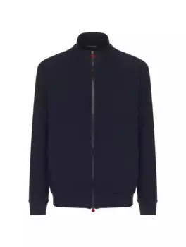 Хлопковая спортивная кофта Kiton, тёмно-синий