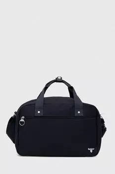 Хлопковая сумка Barbour, темно-синий