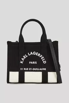 Хлопковая сумка Karl Lagerfeld, черный