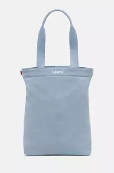 Хлопковая сумка Levi's, синий