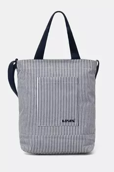 Хлопковая сумка Levi's, темно-синий