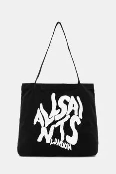 Хлопковая сумка ORLANDO Allsaints, черный