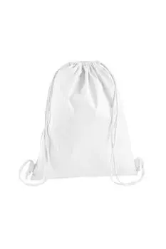 Хлопковая сумка премиум-класса на шнурке Westford Mill, белый