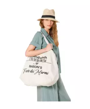 Хлопковая сумка с принтом Форте дей Марми Mason'S, зеленый